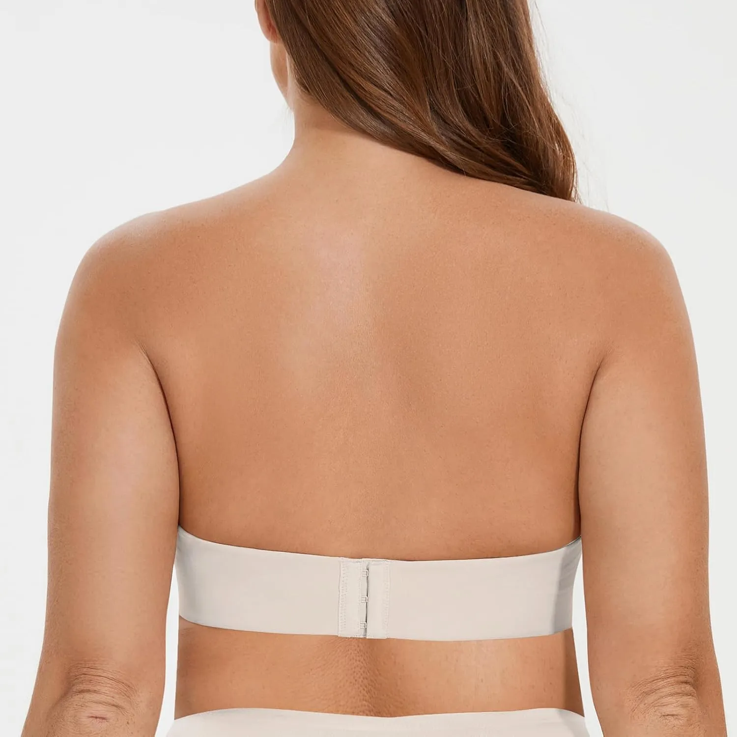 MELENECA Women's Wirefree Push Up Lightly Padded with Anti-Slip Support Strapless Bra