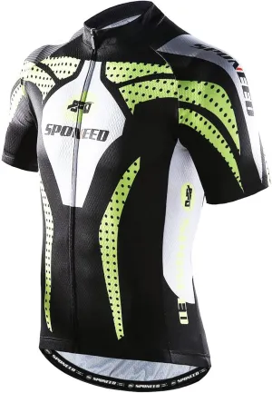 Men Bike Jersey Short Sleeve Road Cycling Shirts Biking Tops Moisture Wicking