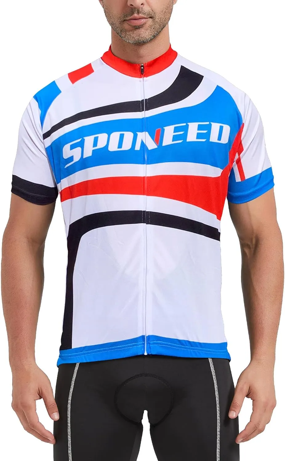 Men Bike Jersey Short Sleeve Road Cycling Shirts Biking Tops Moisture Wicking