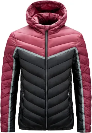 Men's Autumn And Winter Big Hooded Cotton-Padded Jacket Stitching Cotton-Padded Jacket
