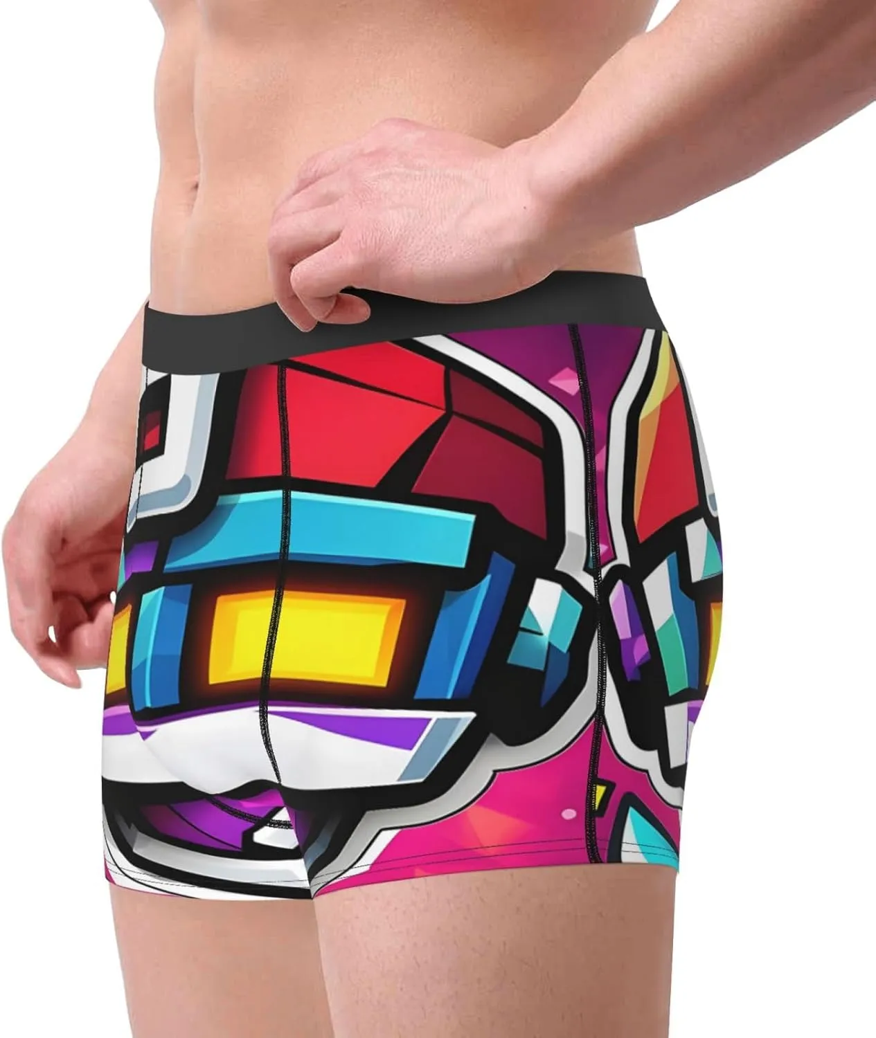 Men's Boxer Brief Moisture-Wicking Comfy Breathable Teen Boxer Brief Underpants