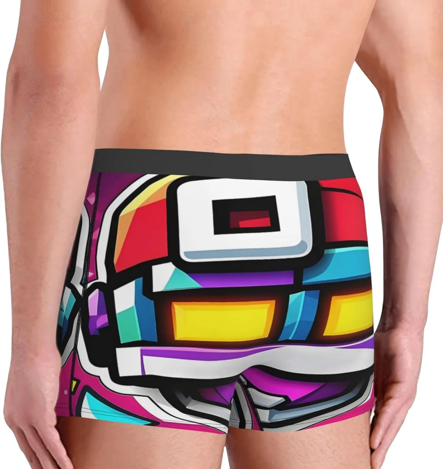 Men's Boxer Brief Moisture-Wicking Comfy Breathable Teen Boxer Brief Underpants