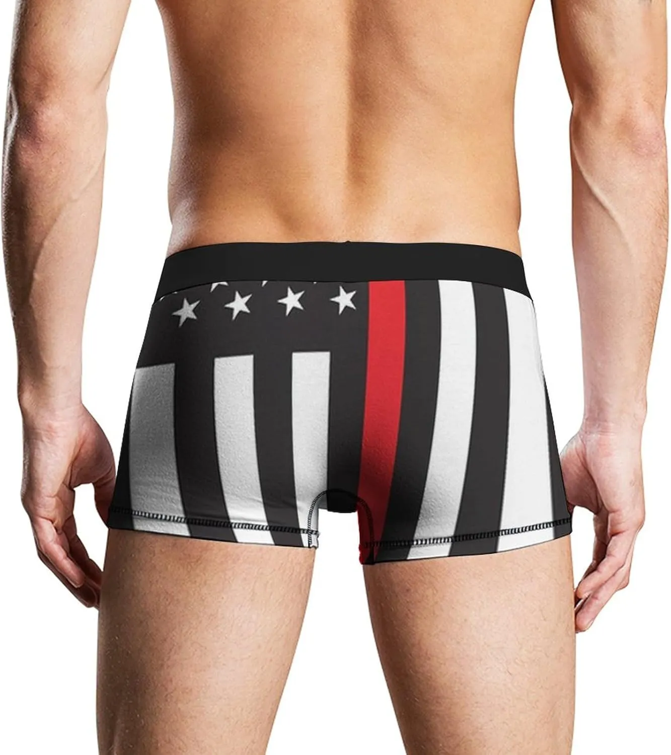 Men's Funny Boxer Briefs Moisture Wicking Underwear with Support Pouch