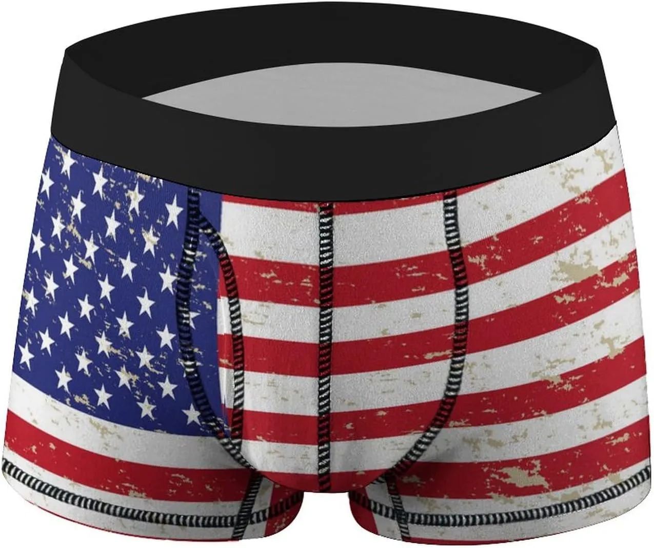 Men's Funny Boxer Briefs Moisture Wicking Underwear with Support Pouch
