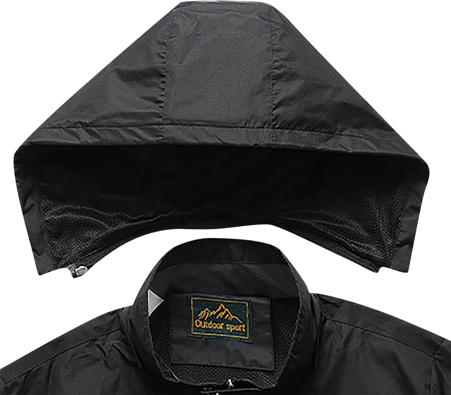 Men's Lightweight Windbreaker Rain Jacket Coat with Hood for Hiking Fishing Activewear Comforable Casual Windbreakers