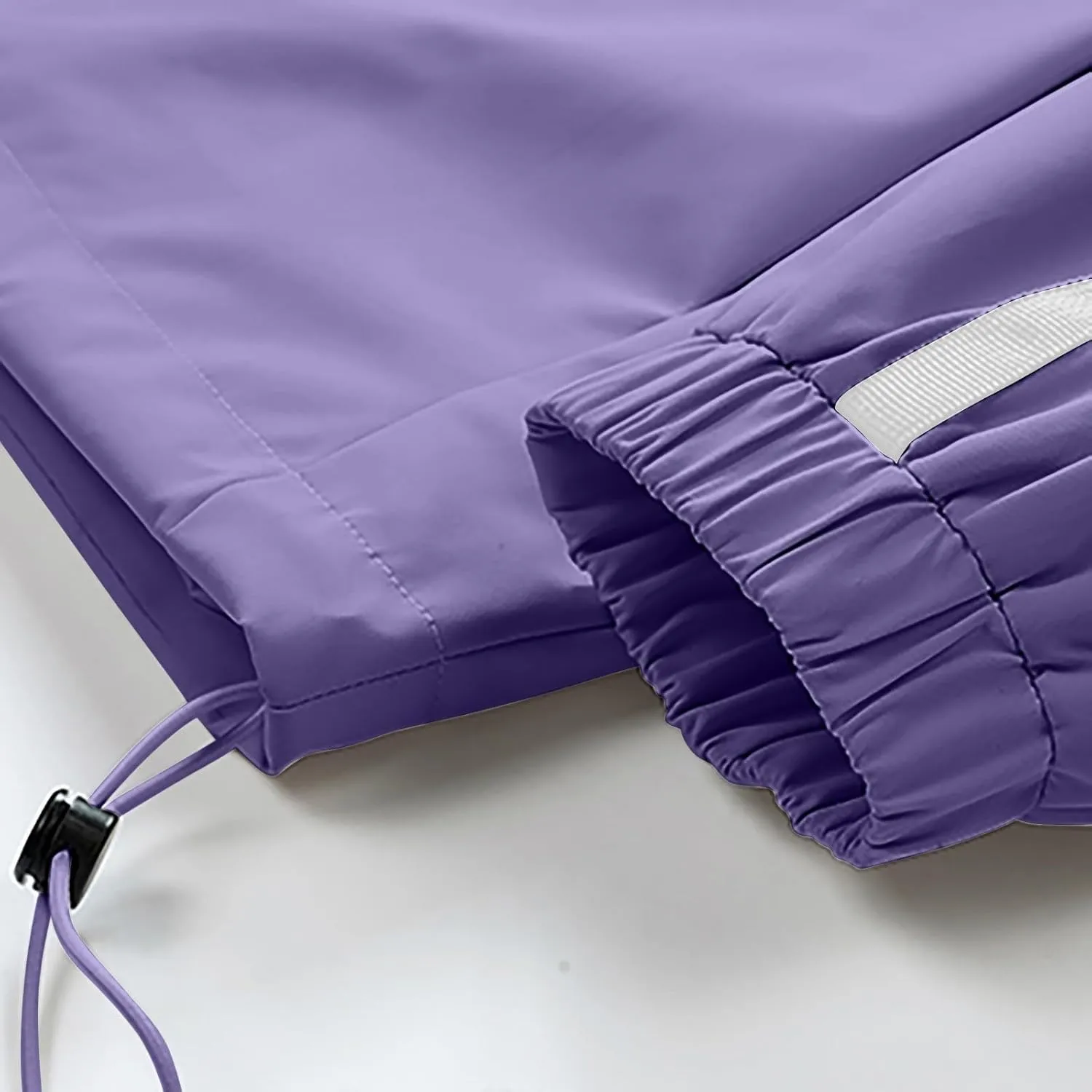 Men's Oversized Rain Jacket Lightweight Waterproof Hooded Jacket Pockets Windbreaker Outdoor Hiking Travel Raincoat