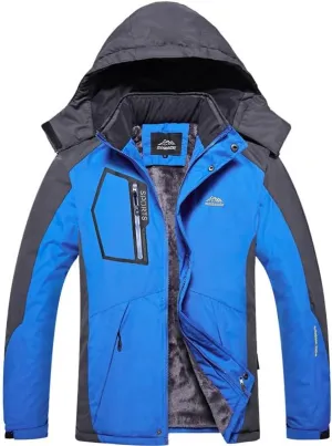 Mens Rain Jacket Waterproof with Hooded Hiking Coat Lightweight Windbreaker