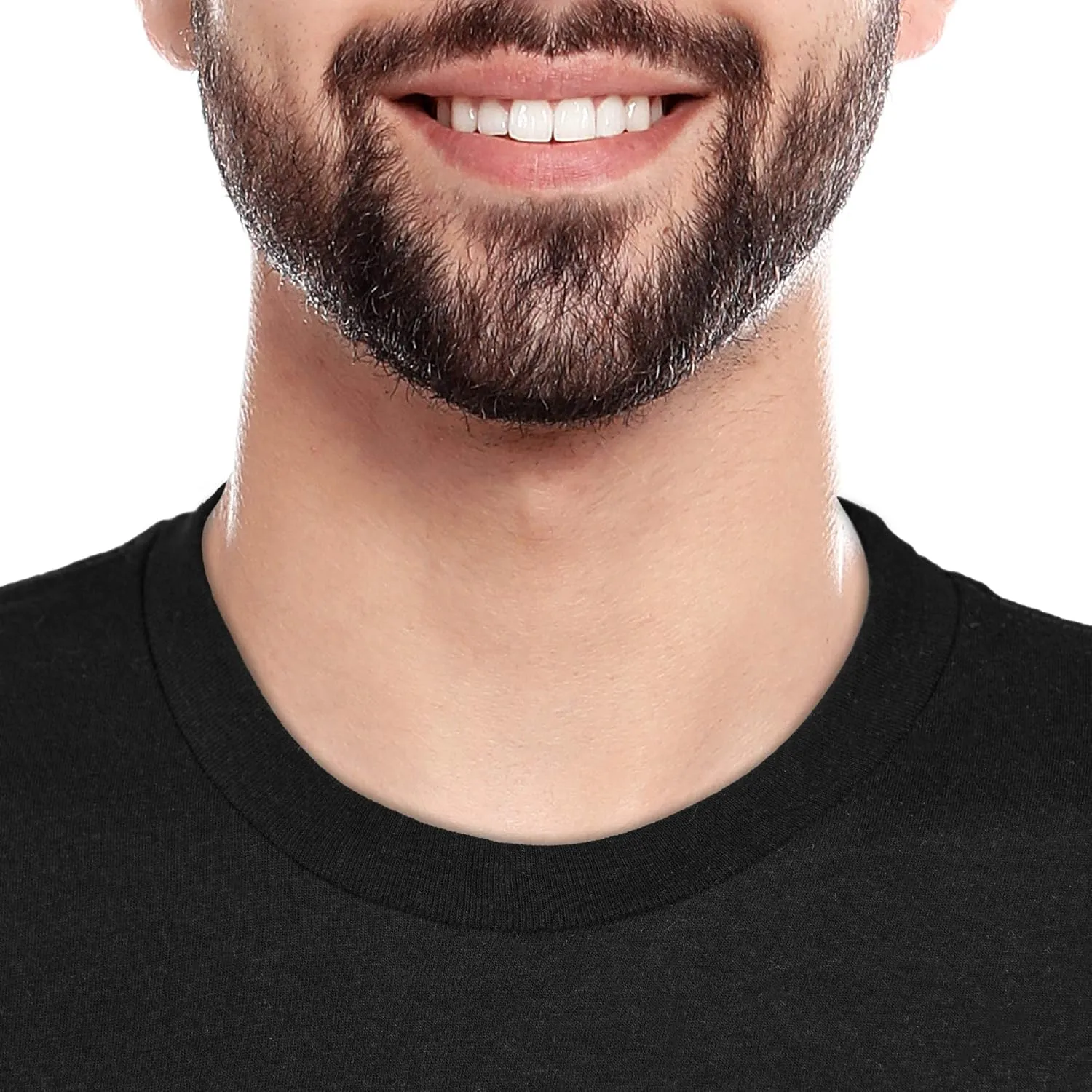 Men's Rainbow Embroidered Crew Neck T-Shirt Short Sleeve Tee