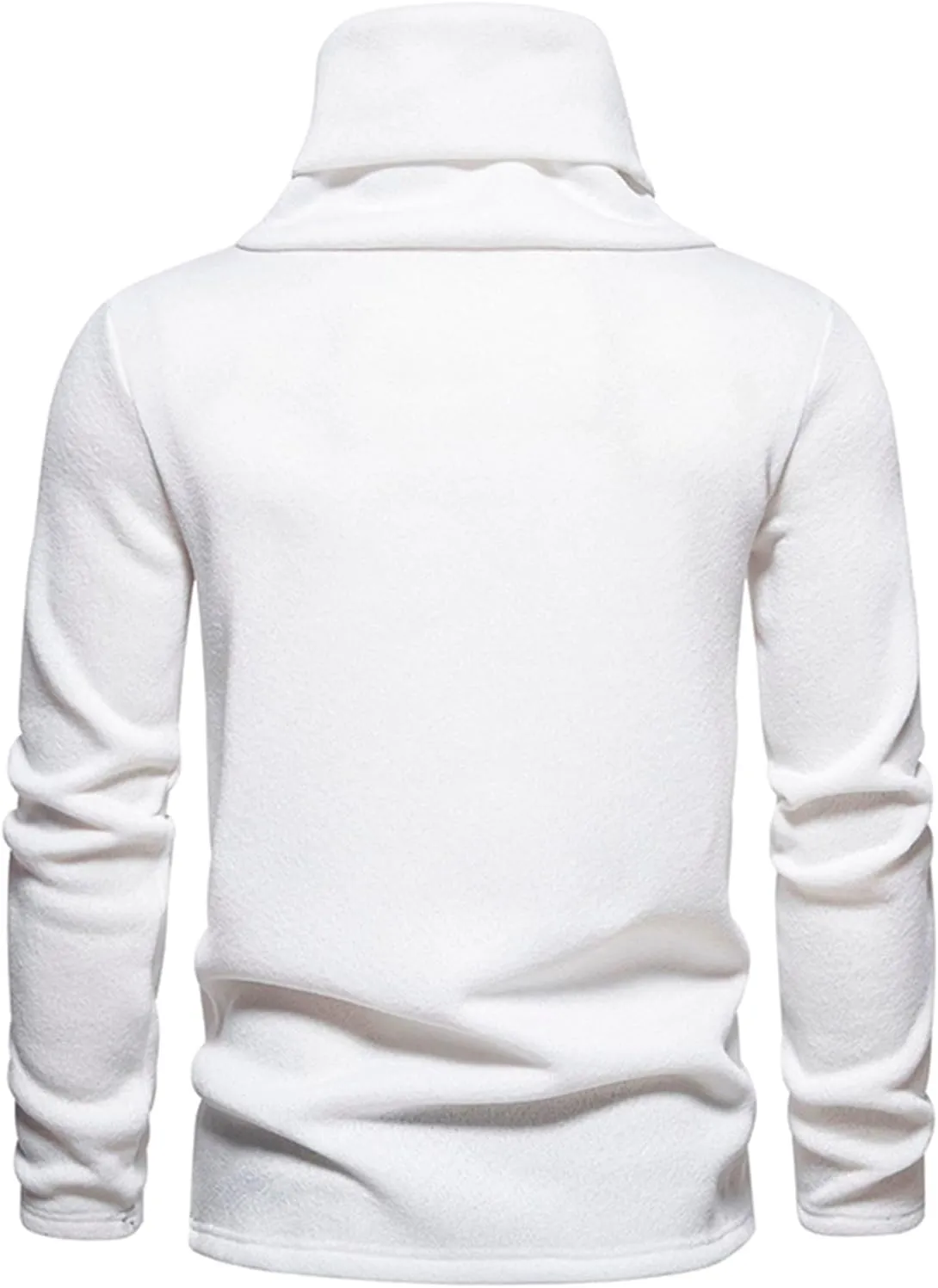 Men's Shirts Long Sleeve Solid Turtleneck Sweater Regular-Fit Lightweight Pullover Soft Fitted Outdoor Clothing