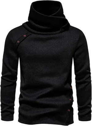 Men's Shirts Long Sleeve Solid Turtleneck Sweater Regular-Fit Lightweight Pullover Soft Fitted Outdoor Clothing