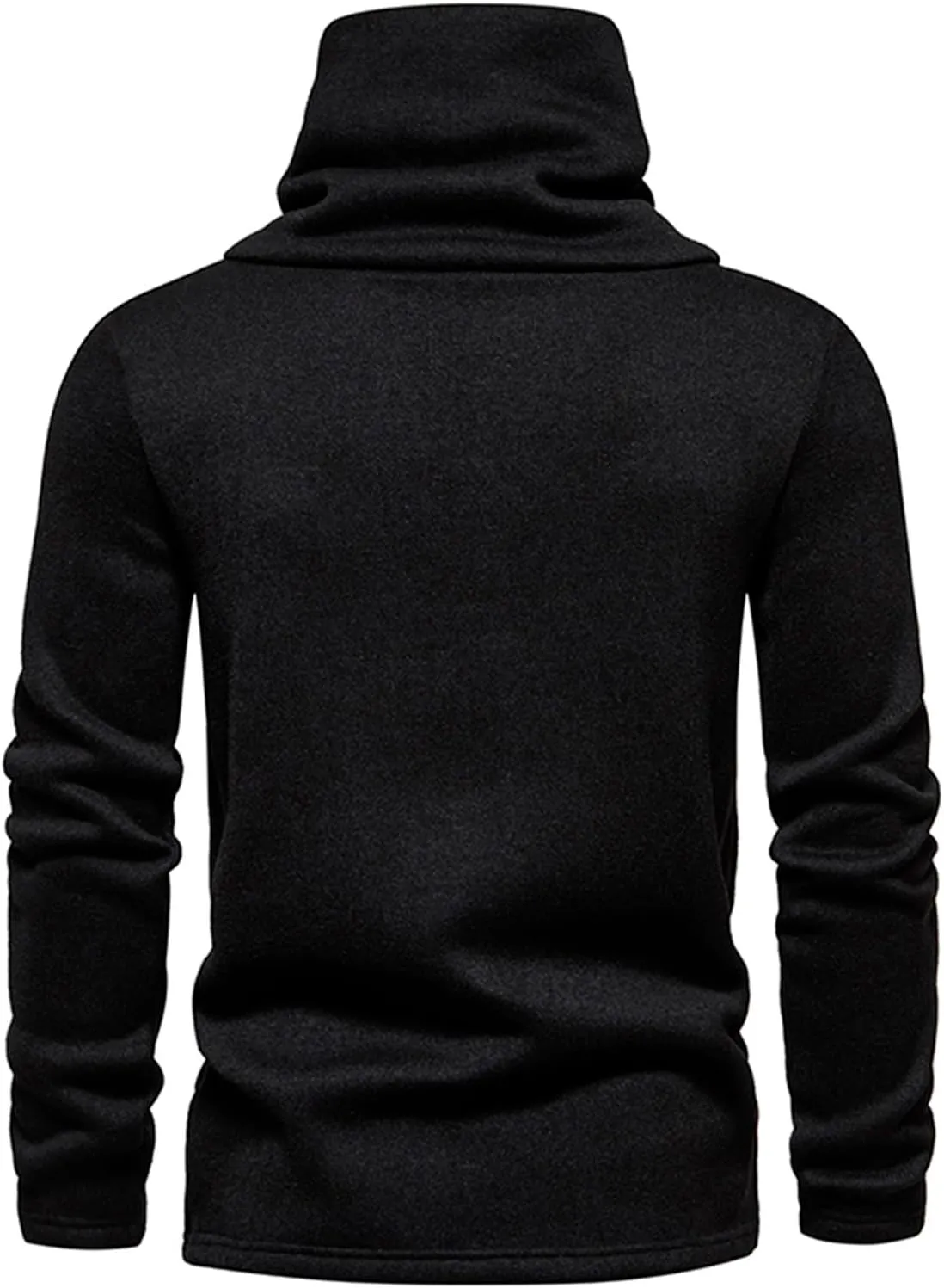 Men's Shirts Long Sleeve Solid Turtleneck Sweater Regular-Fit Lightweight Pullover Soft Fitted Outdoor Clothing