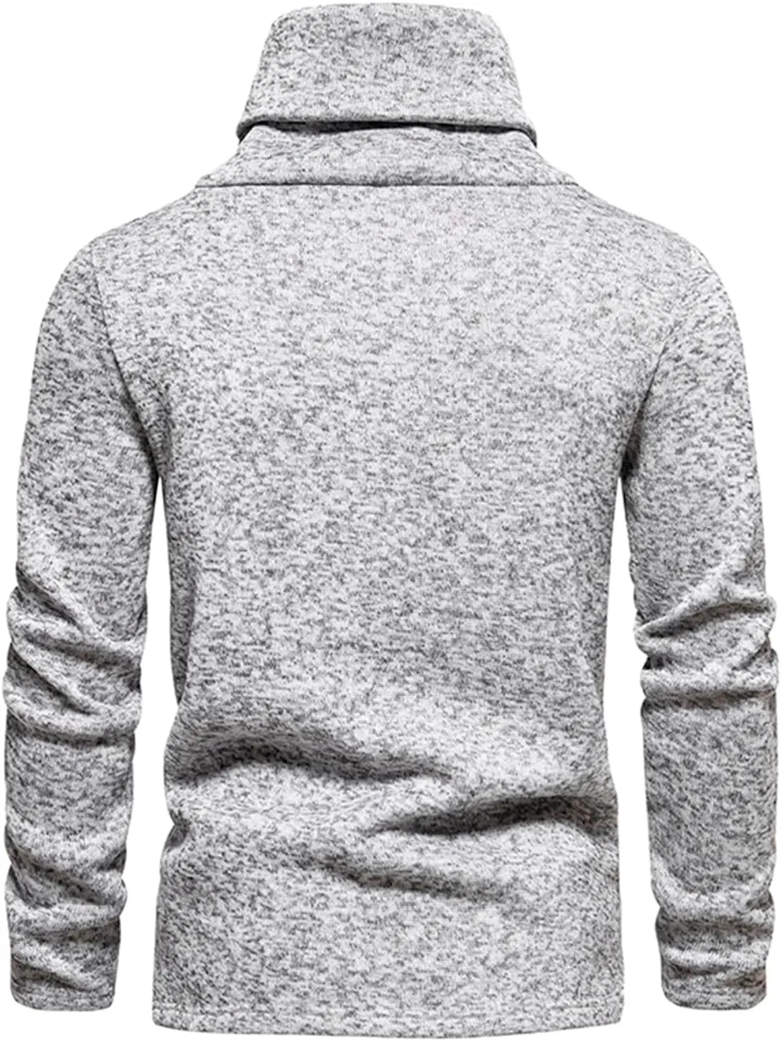 Men's Shirts Long Sleeve Solid Turtleneck Sweater Regular-Fit Lightweight Pullover Soft Fitted Outdoor Clothing