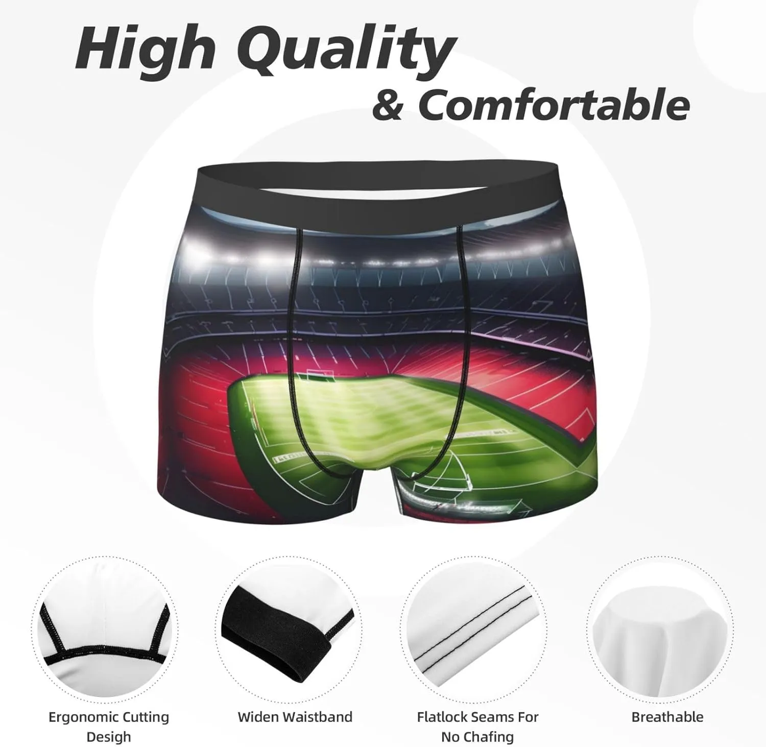 Mens Underwear Mens Underwear Boxer Briefs Breathable Soft Moisture Wicking with