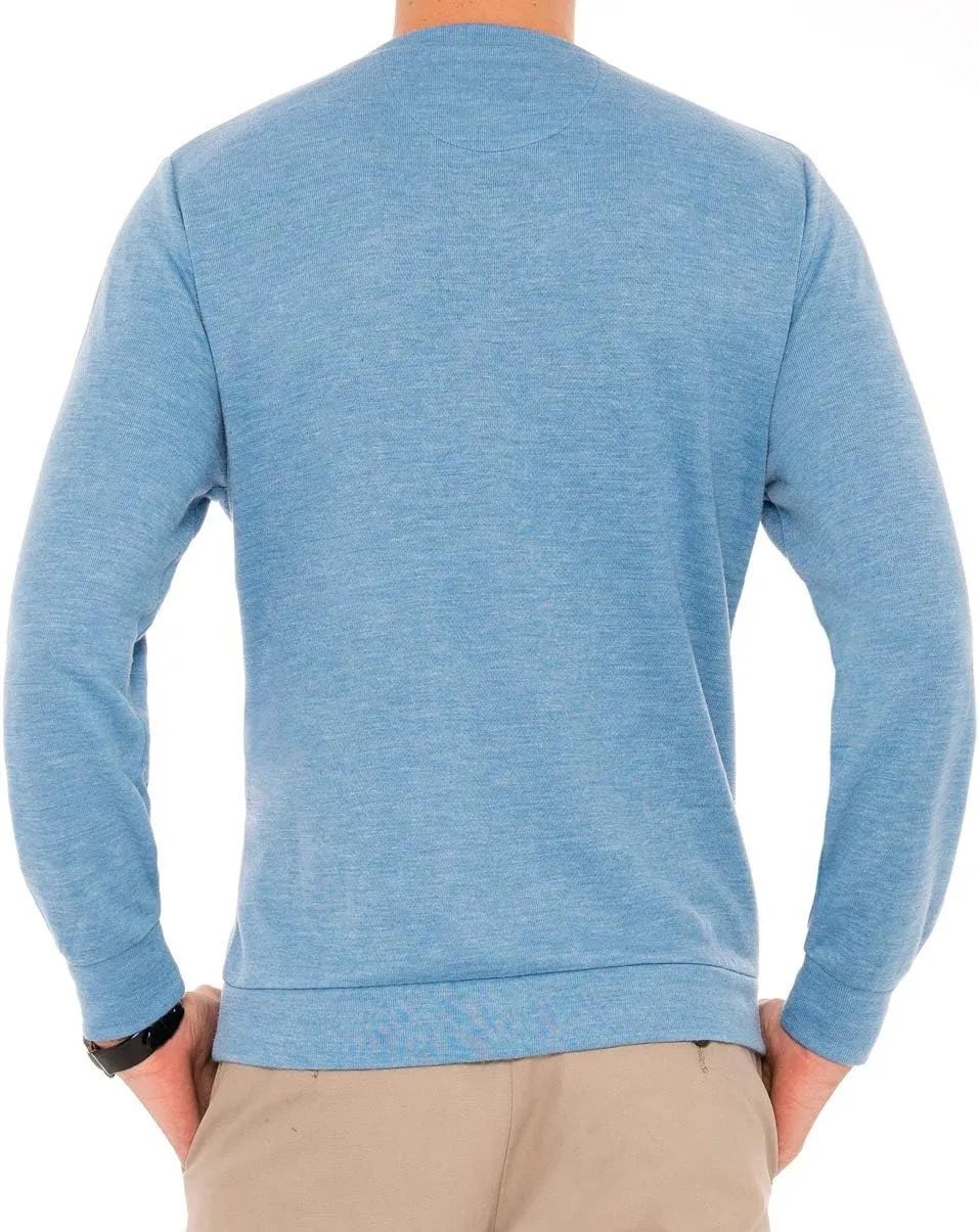 Mens V Neck Sweater - Moisture Wicking Dry Fit - Lightweight Fashion Sweaters