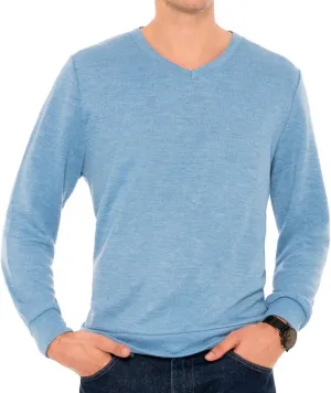 Mens V Neck Sweater - Moisture Wicking Dry Fit - Lightweight Fashion Sweaters