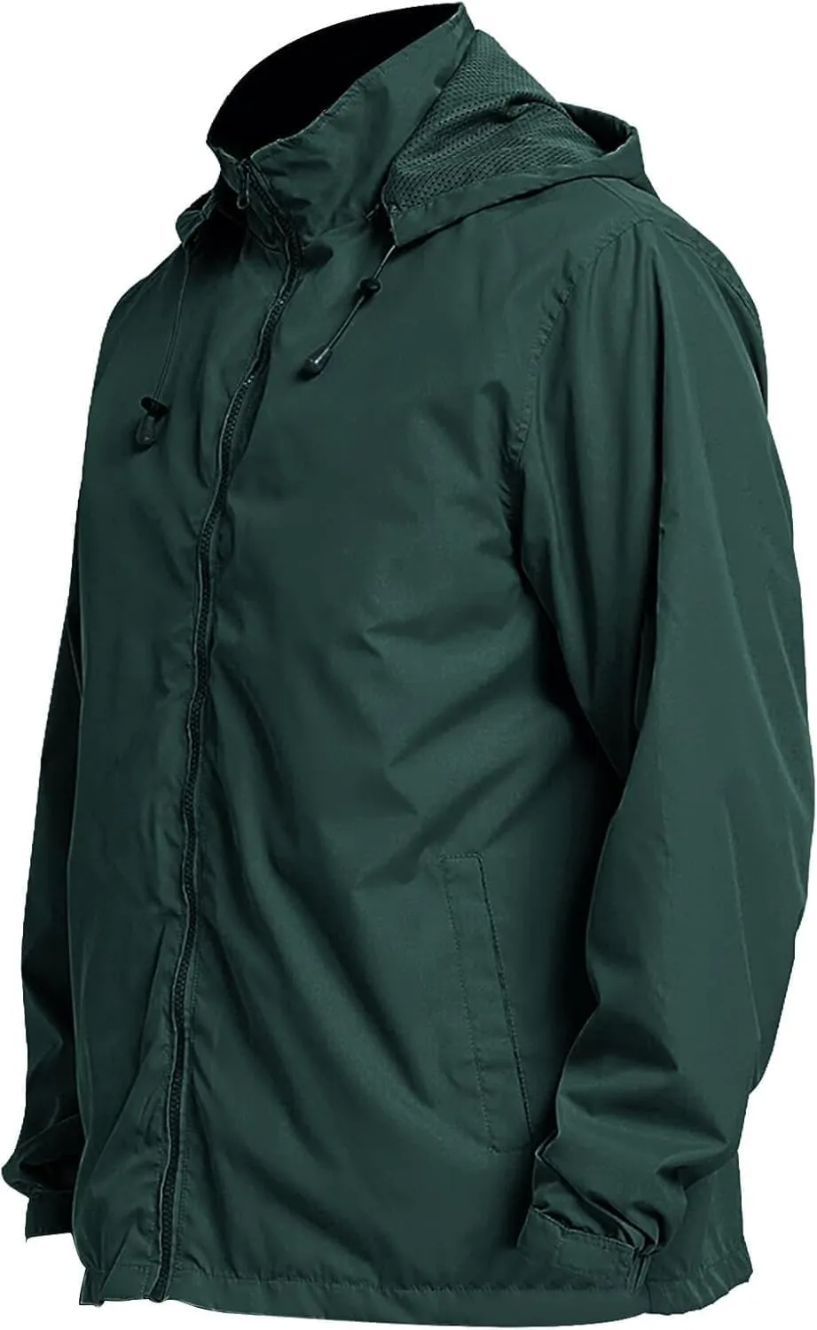 Mens Waterproof Rain Jacket Hooded Lightweight Windbreaker Hoodies Windbreaker Jacket with Pockets
