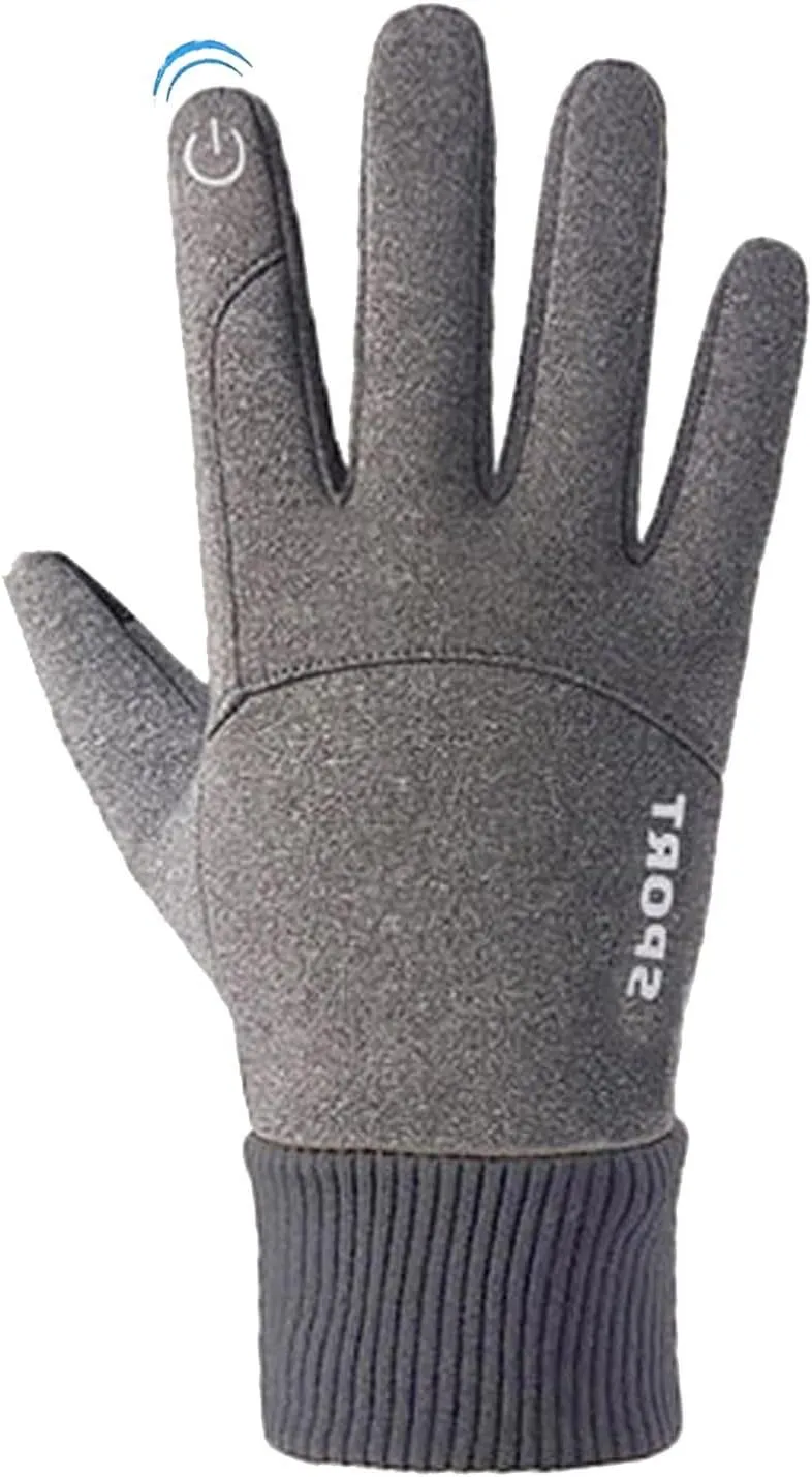 Men's Windproof Snow Gloves Lightweight Warm for Winter Mittens Cold Weather Thermal Gloves Freezer Gloves