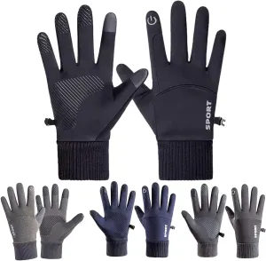 Men's Windproof Snow Gloves Lightweight Warm for Winter Mittens Cold Weather Thermal Gloves Freezer Gloves