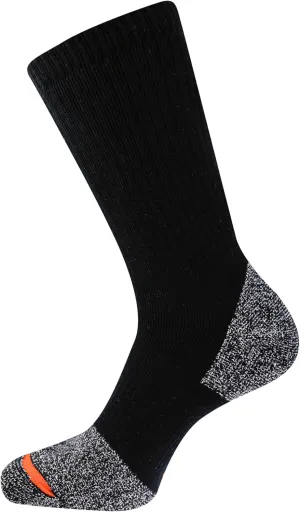 Merrell Men's and Women's Cotton Safety Work Socks-2 Pair Pack-Breathable Arch Support and Blister Prevention
