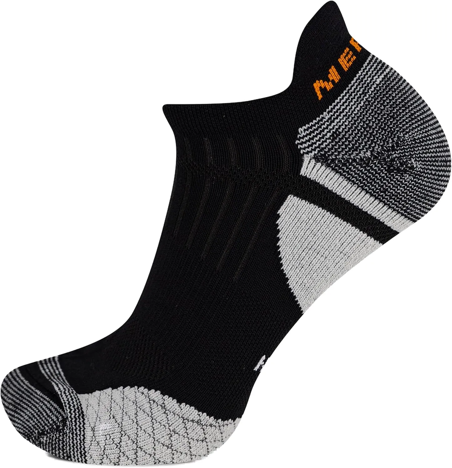 Merrell Men's and Women's Trail Running Cushioned Socks-1 Pair Pack-Unisex Anti-Slip Heel & Arch Compression