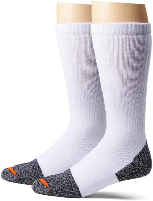 Merrell Unisex-Adult's Men's and Women's Cotton Safety Work Socks-2 Pair Pack-Breathable Arch Support and Blister Prevention