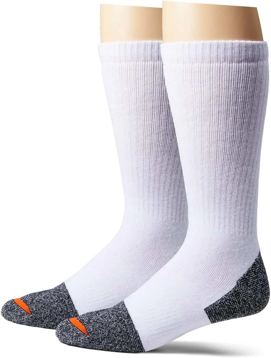 Merrell Unisex-Adult's Men's and Women's Cotton Safety Work Socks-2 Pair Pack-Breathable Arch Support and Blister Prevention