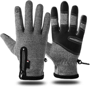 MioCloth Waterproof Cold Weather Anti Slip Driving Skiing Touchscreen Gloves Fleece Lined