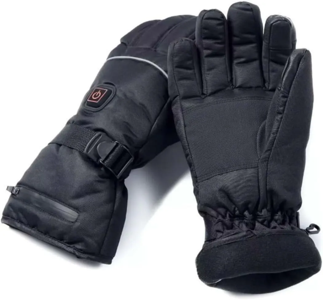 Mipcase Heated Gloves Heating Gloves Windproof Thermal Gloves Ski Gloves Battery Powered Gloves Mittens Winter