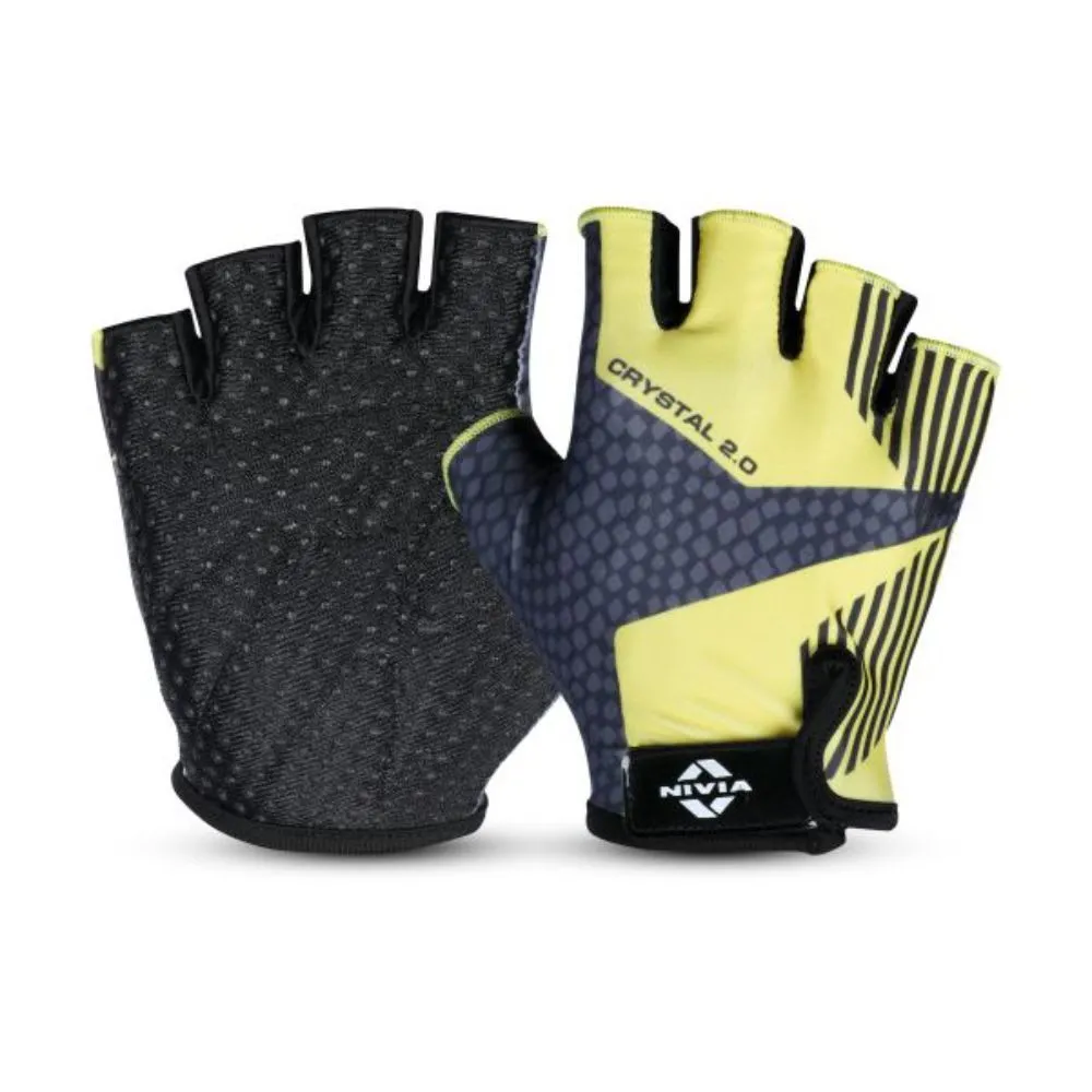 Nivia Crystal 2.0 Fitness Glove Large - Yellow