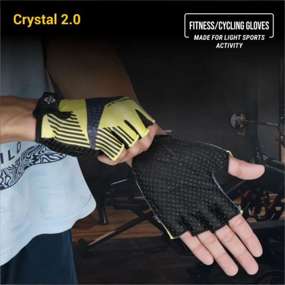Nivia Crystal 2.0 Fitness Glove Large - Yellow