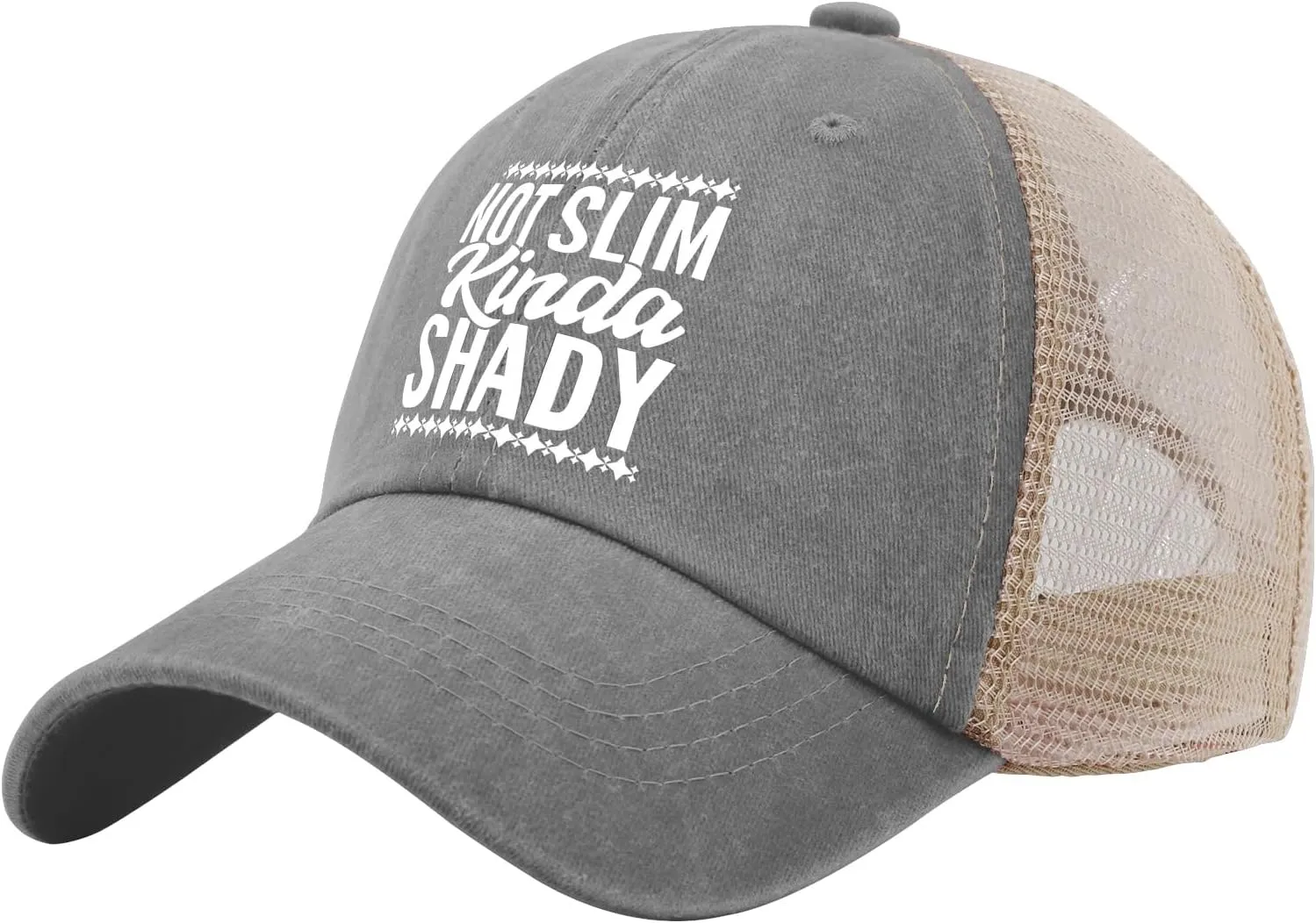 Not Slim Kinda Shady Hats Baseball Hat for Women AllBlack Womens Trucker Hat Gifts for Men Baseball Cap