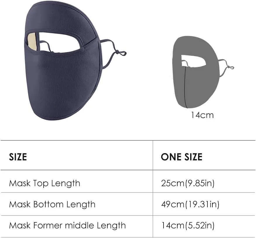 OHYOGA Winter Full Face Cover Breathable Windproof Cold Weather Neck Gaiter Warm Face Mask Balaclava Outdoor SNF2T117