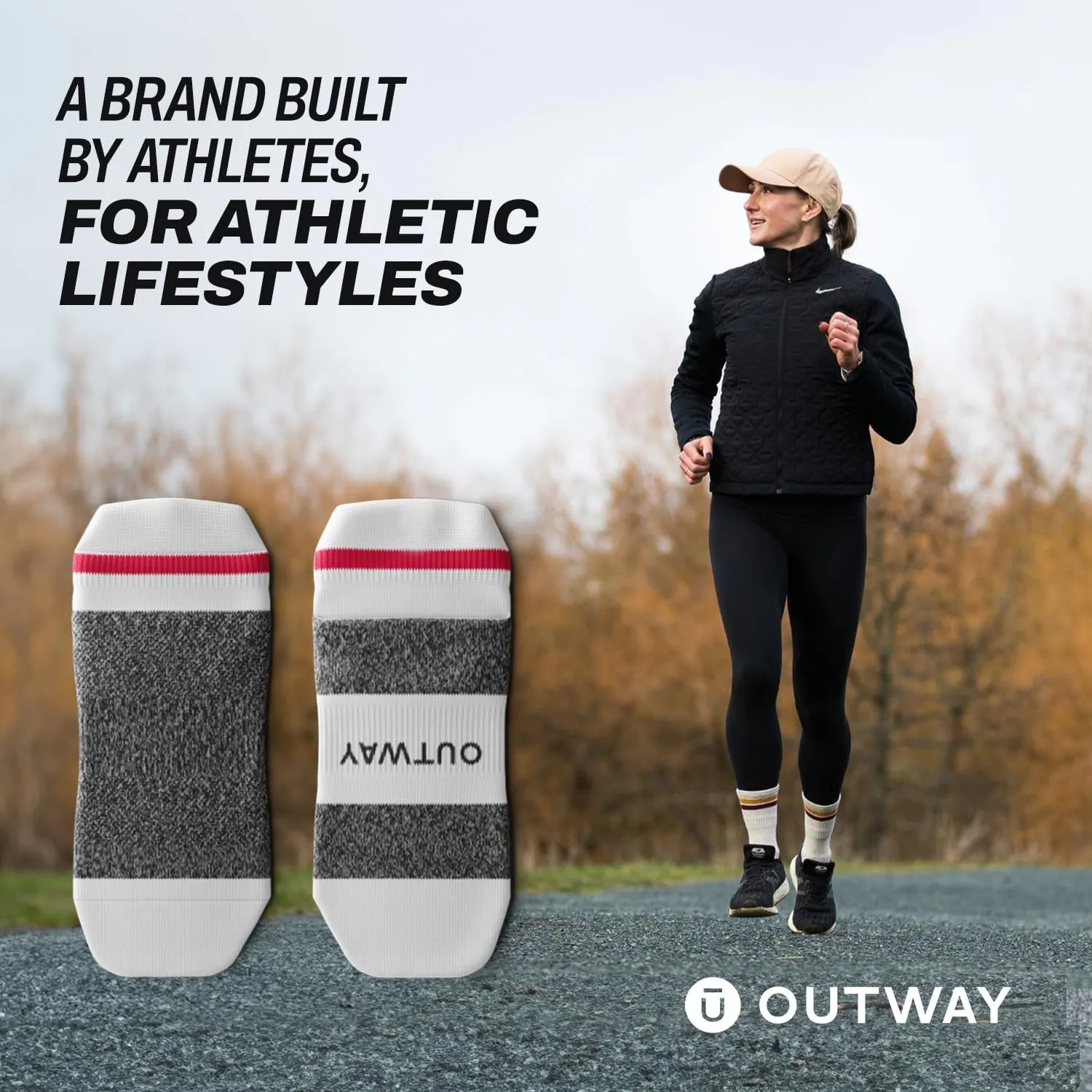 Outway Ankle Socks for Men & Women, Breathable, Moisture-Wicking Athletic Socks with Arch Support, Durable, Colorful Design