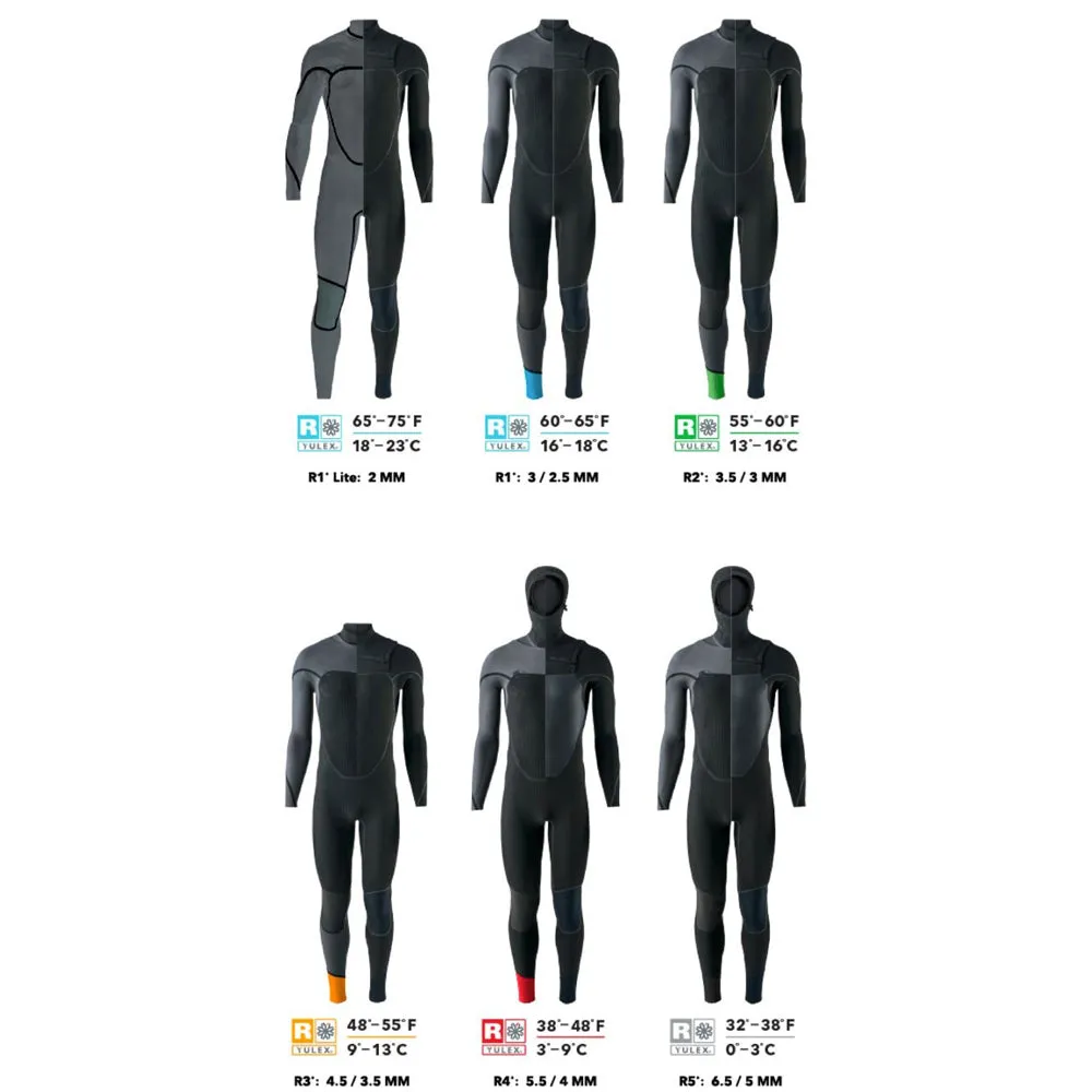 Patagonia R2 Yulex Back Zip Full Wetsuit  - Black
