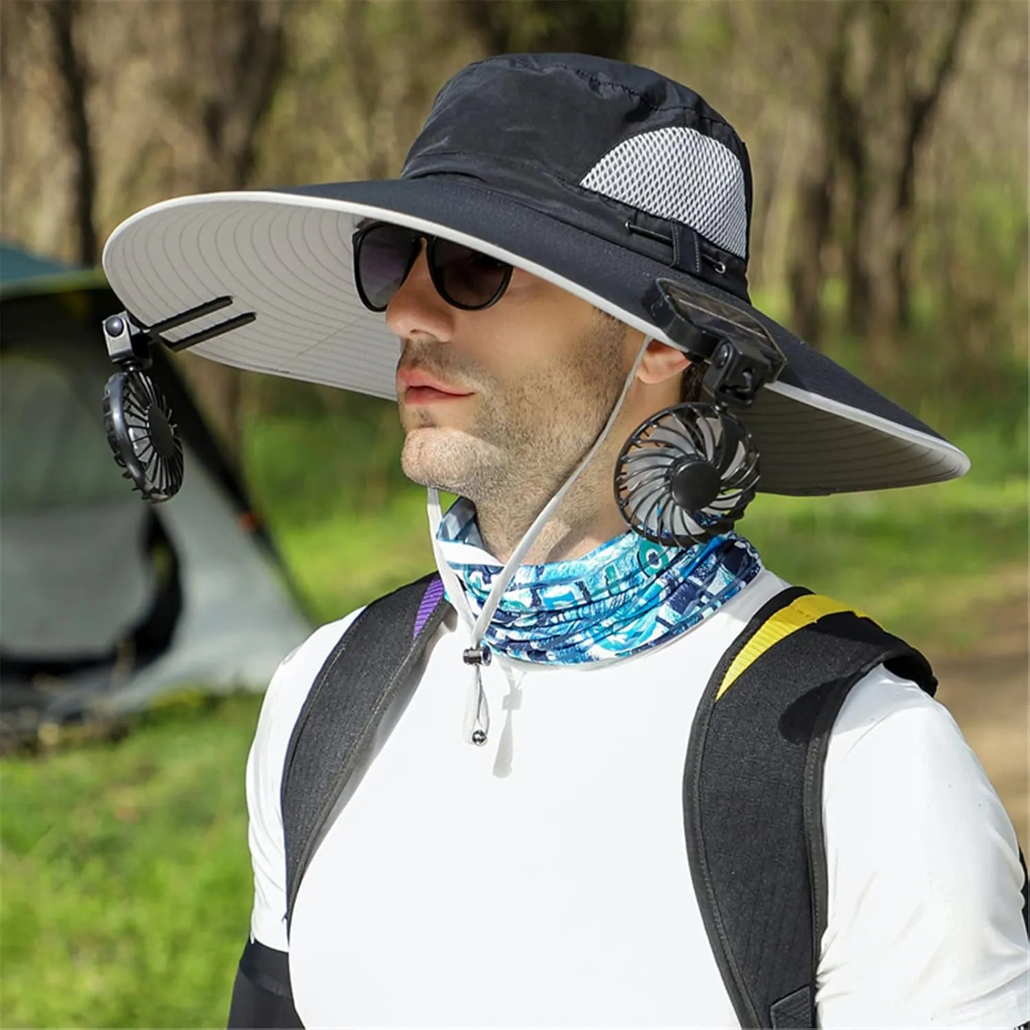Peicees Super Wide Brim Sun Hat UPF 50  UV Waterproof Fishing Hat for Men Women