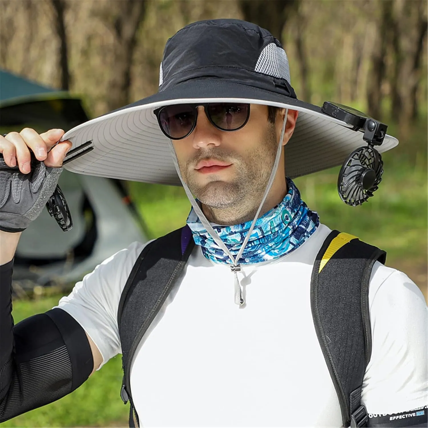 Peicees Super Wide Brim Sun Hat UPF 50  UV Waterproof Fishing Hat for Men Women