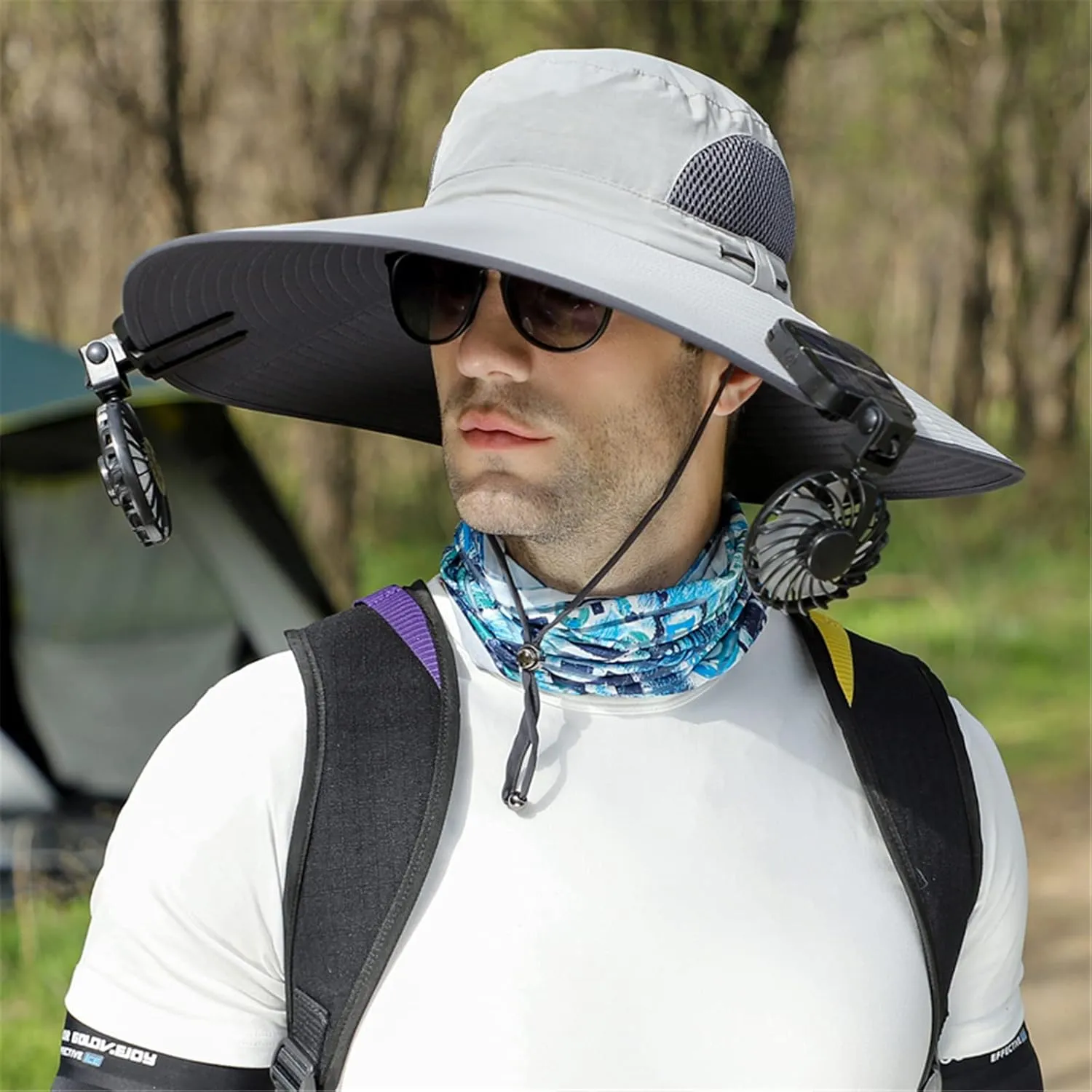 Peicees Super Wide Brim Sun Hat UPF 50  UV Waterproof Fishing Hat for Men Women