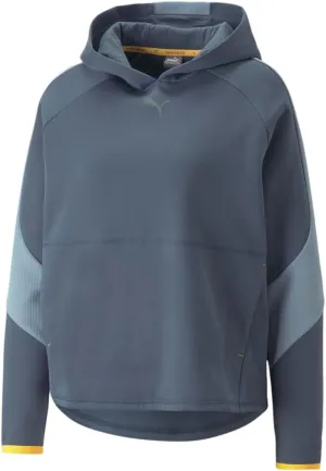 PUMA Womens Evostripe Hoodie Athletic Outerwear Casual Moisture Wicking - Grey - Size XS
