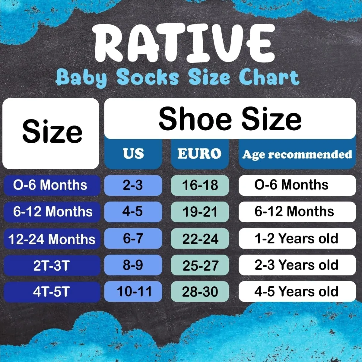 RATIVE Anti Slip Ankle Socks with Grips for Baby Toddler Kids Boys Girls