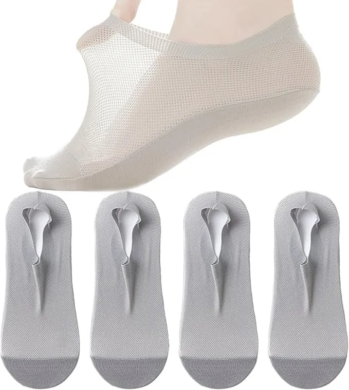 Repertoire Socks, Repertoireof Ultra Thin Liner Socks Non Slip Combed Cotton No Show for Women Men