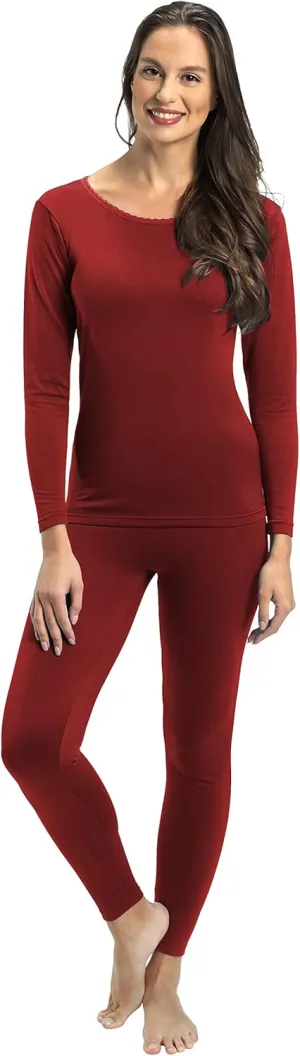 Rocky Thermal Underwear for Women Lightweight Cotton Knit Thermals Women's Base Layer Long John Set