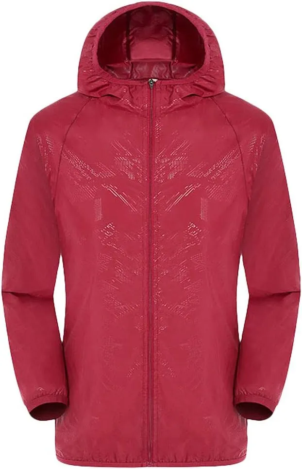 RTRDE Mens Rain Jacket Lightweight Waterproof Coated Hooded Jacket Windbreaker Raincoat Winter Jackets, M-3XL