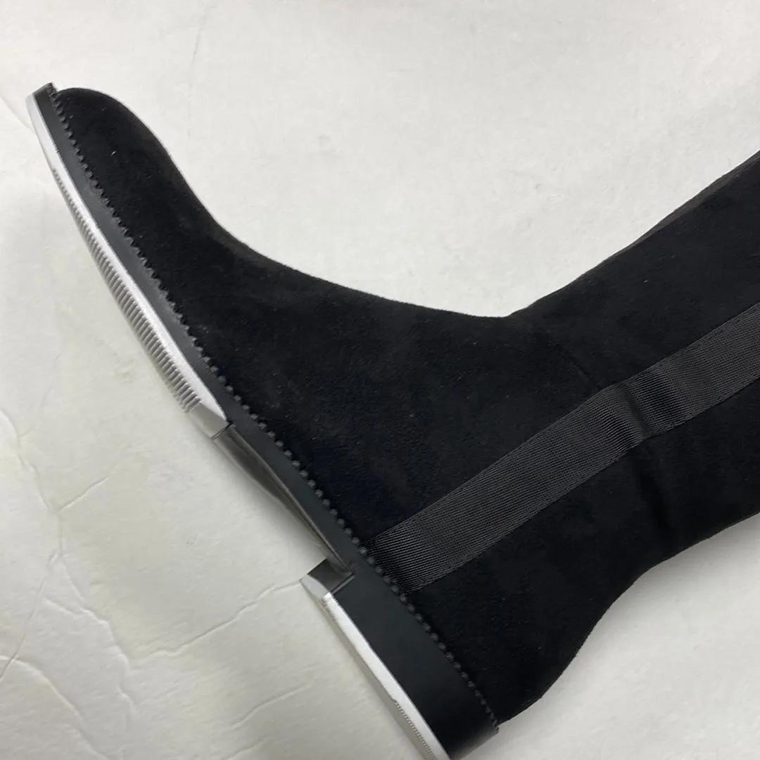 SALE Lolit F2109 Black Suede Boot White Stitching