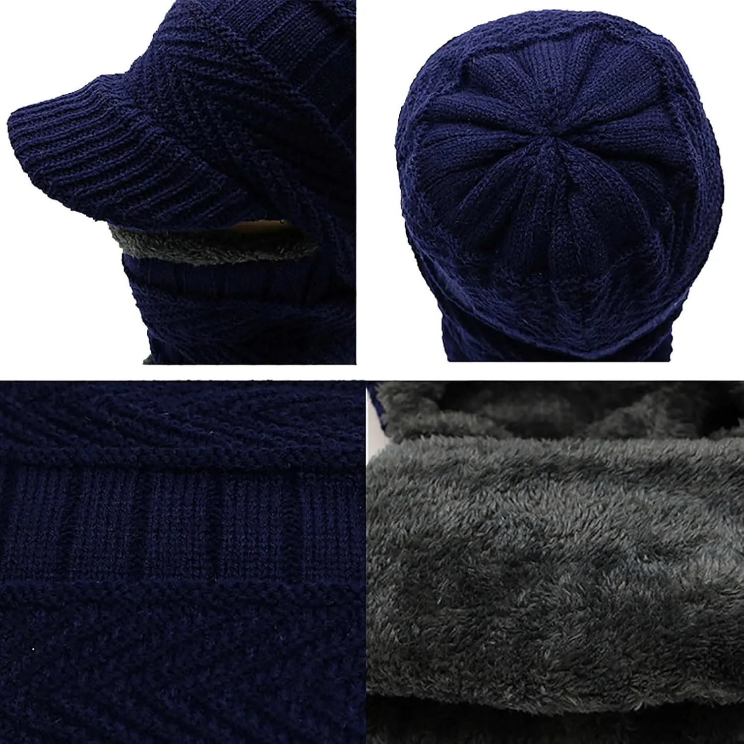 Ski Mask Balaclava Cold Weather Warm and Fleece Face Mask Neck Warmer Full Face Windproof Mask for Men Women