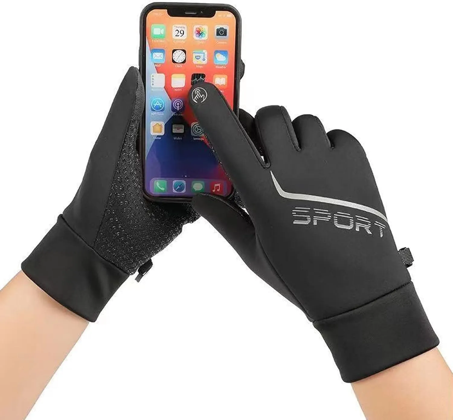 Ski Snow Gloves Winter Warm Windproof Touchscreen Men Women Winter Running Gear for Women Driving Gloves