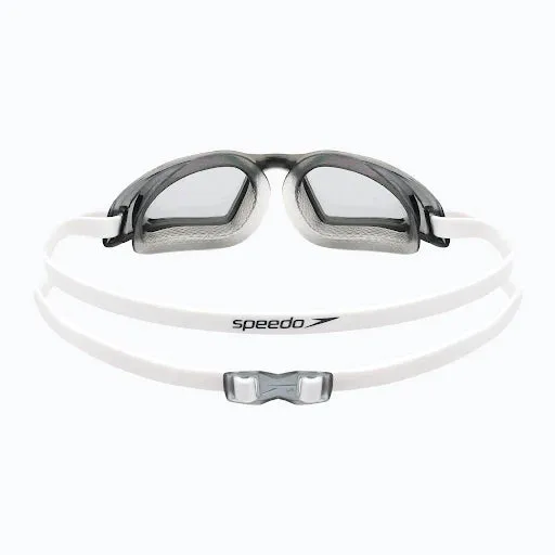 Speedo Unisex Adult Hydropulse Swim Goggles - White/ Grey