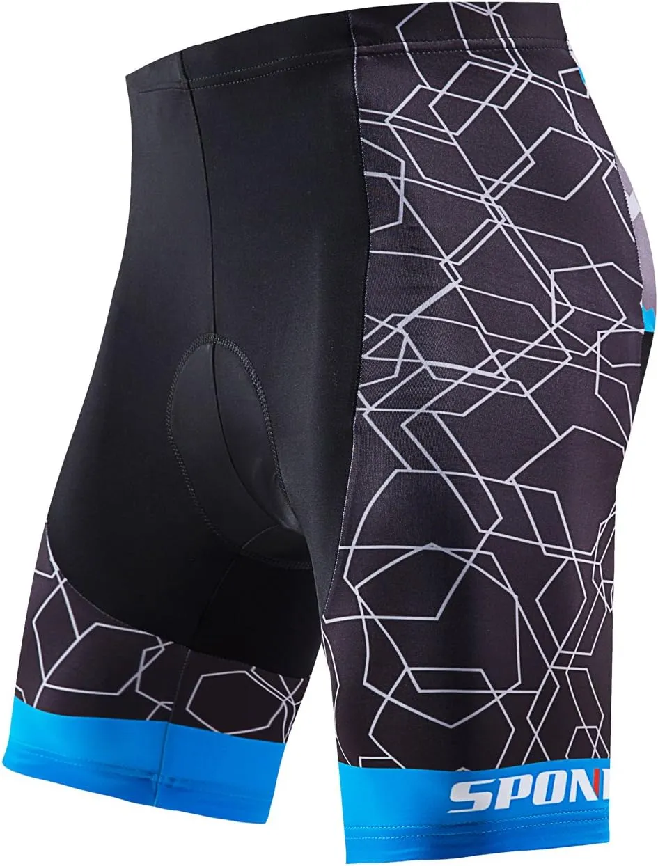 sponeed Men Cycle Outfit Set Bicycle Jersey Road Biker Shorts Trianthlon Cycling Gear Shirts