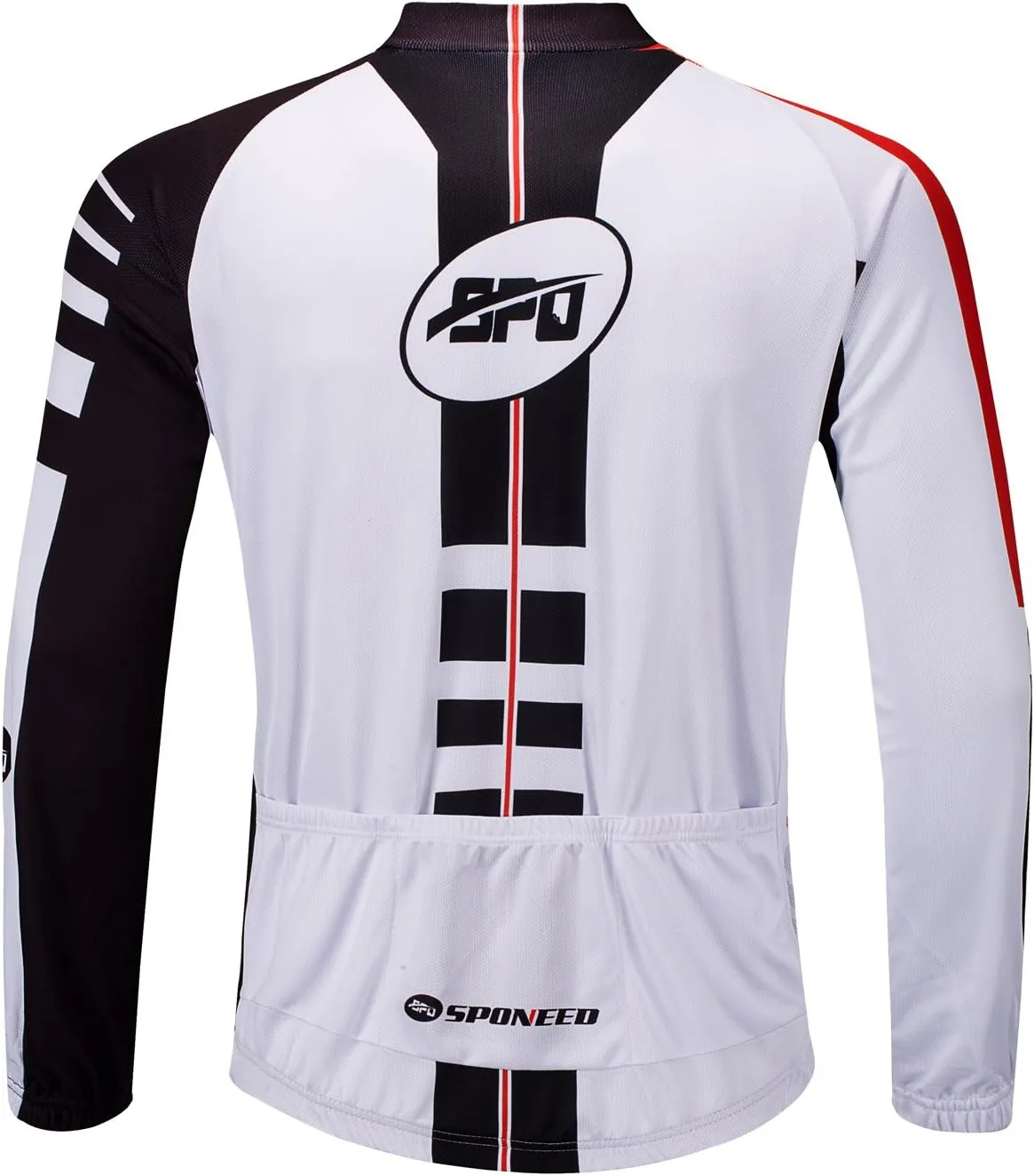 sponeed Men's Bicycle Shirts Long Sleeve Biker Jerseys Full Zipper Winter Cycling Gear Breathable