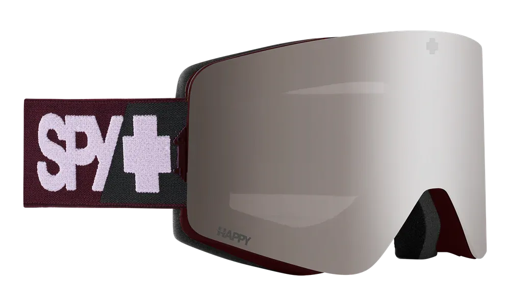 Spy Marauder SE Goggles Merlot / Happy Bronze Silver Mirror   Spare Lens