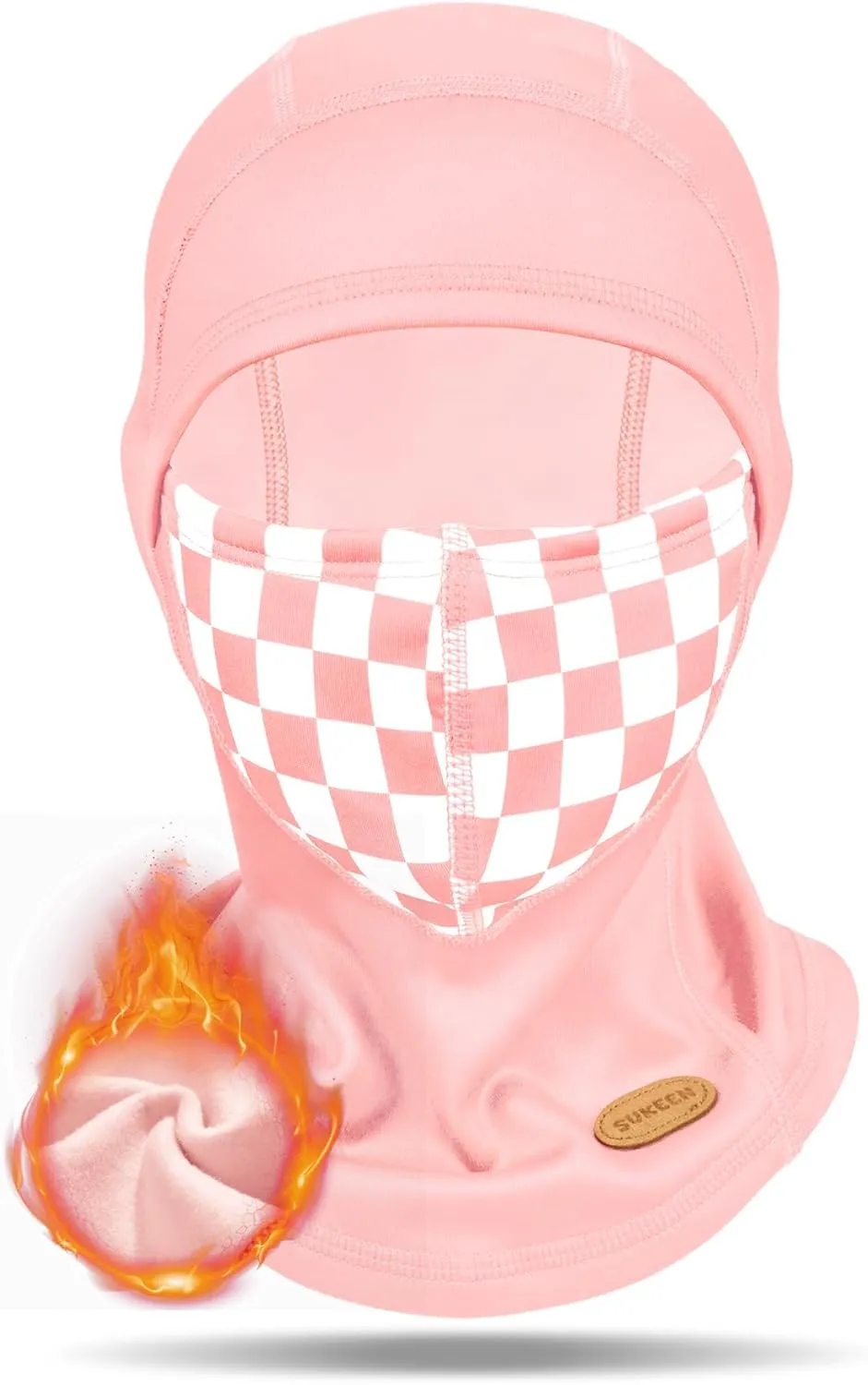 Sukeen Kids Winter Balaclava Ski Mask for Girls Boys Breathable Face Mask Warmer Face Cover with Neck Gaiters for Outdoor